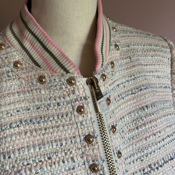 Juicy Couture Black Label Tweed Zip-Up Jacket - Picture 2 of 10